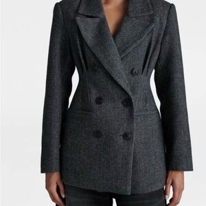 Kbb Kahlana-Charcoal Corset Blazer NWT